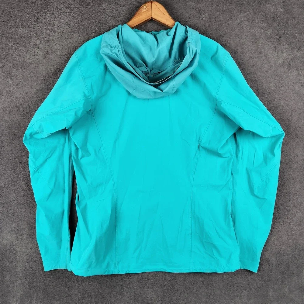 Arcteryx Psiphon SL Pullover Womens Large Blue 1/2 Zip Technical Hooded Jacket - Picture 4 of 11